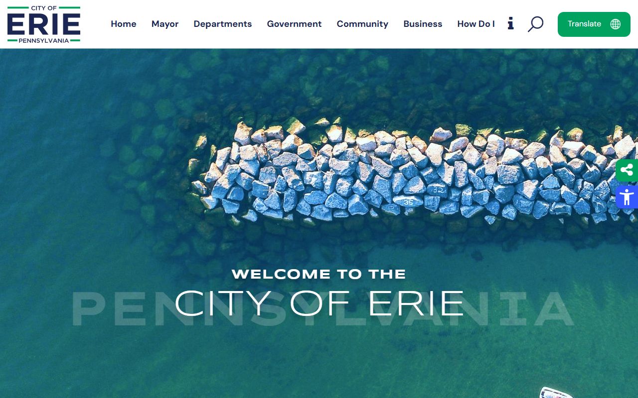 City of Erie property records and city offices