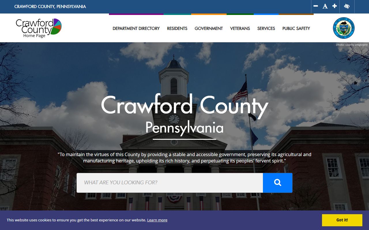 Crawford County assessor office and GIS portal for property records in Meadville PA