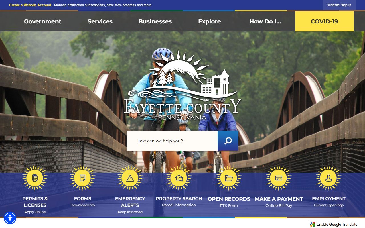 Fayette County Recorder of Deeds office property records