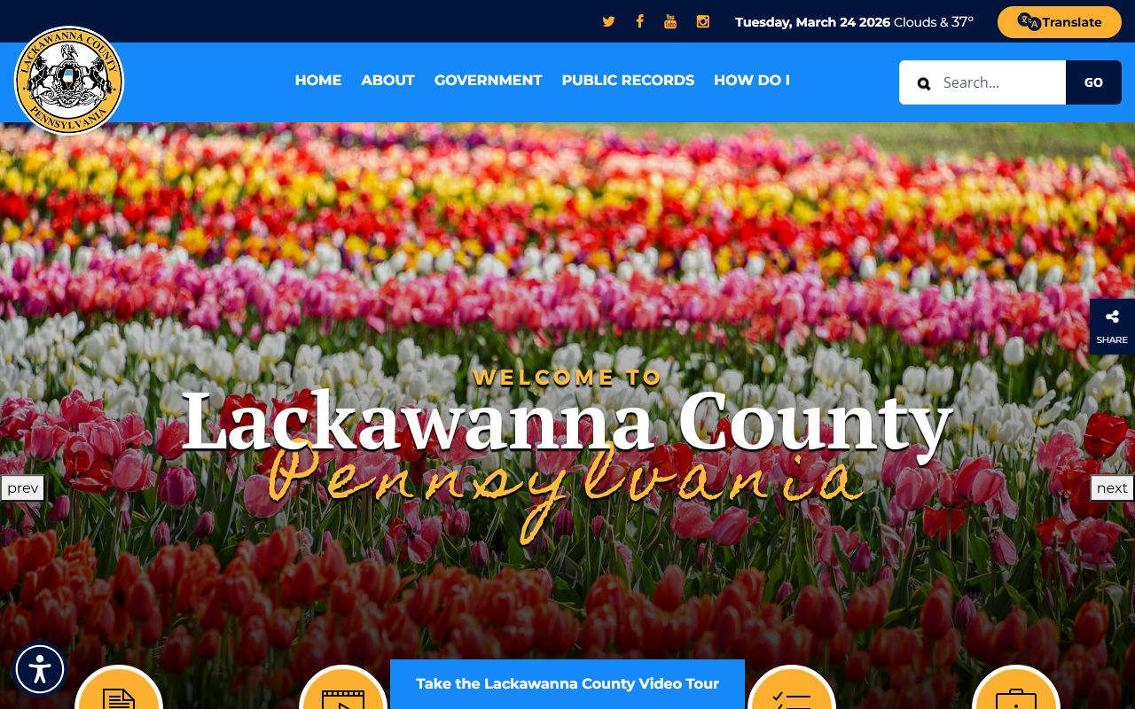 Lackawanna County assessor and recorder office for property records in Scranton PA