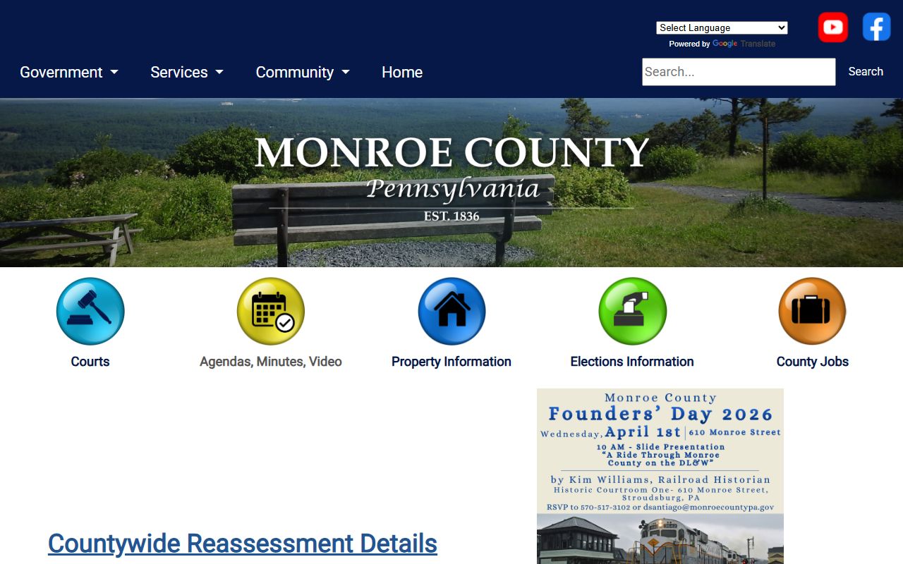 Monroe County Recorder of Deeds official website for Monroe County property records