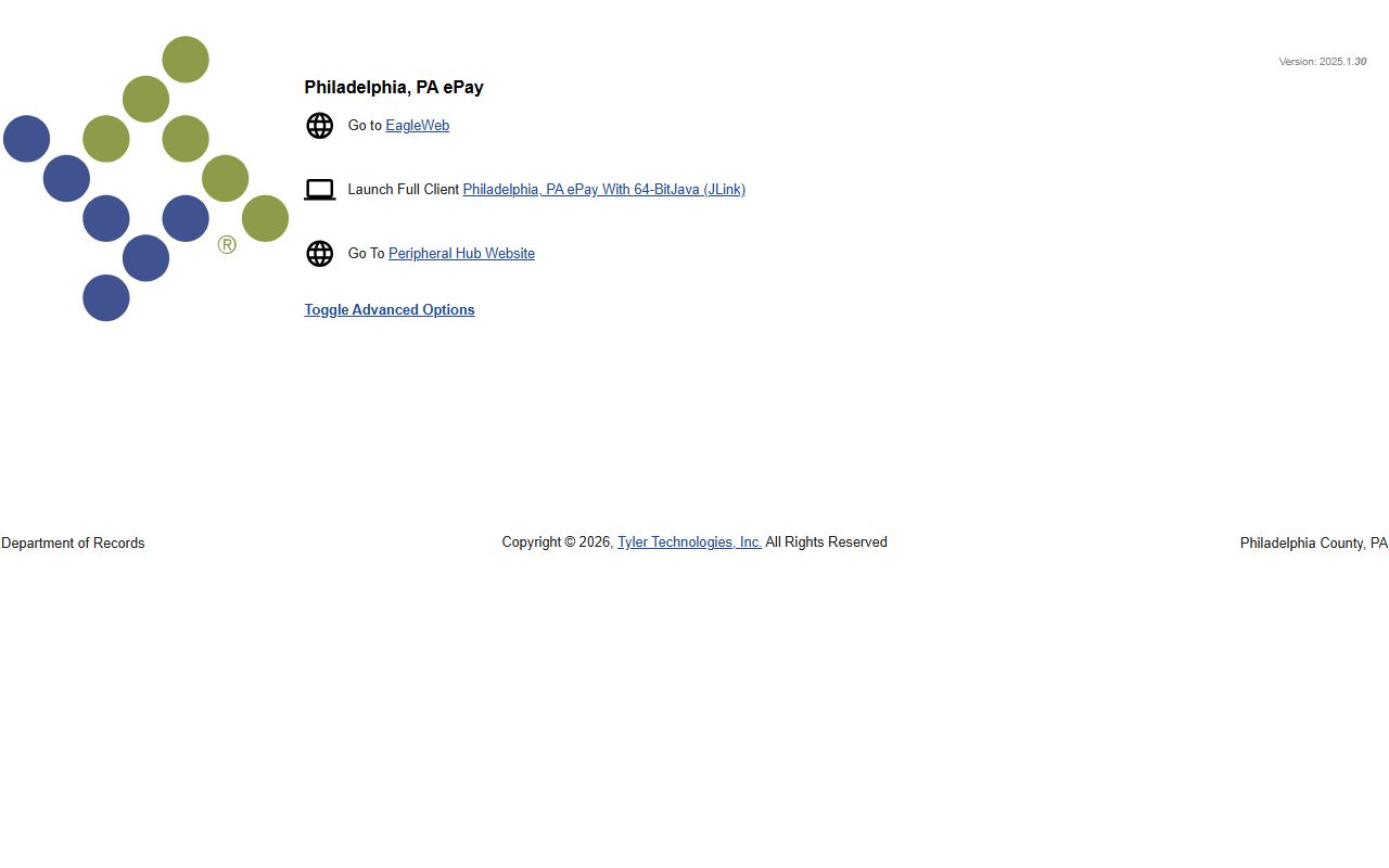 PhilaDox online system for Philadelphia County property records search