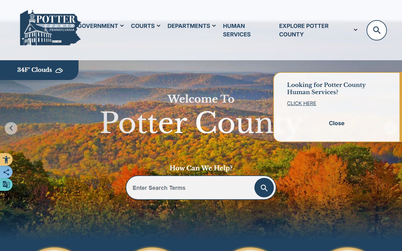 Potter County Recorder of Deeds official website for Potter County property records