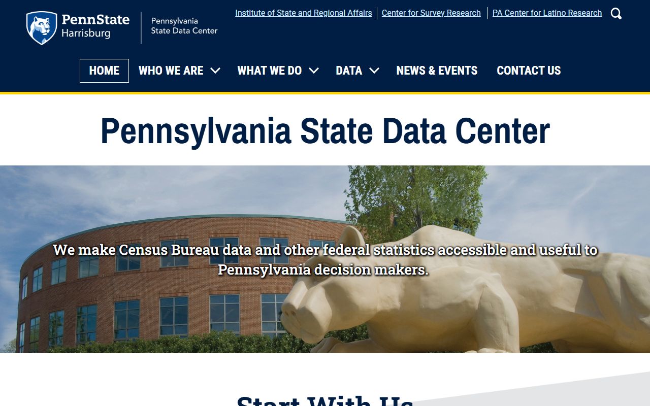 Pennsylvania State Data Center housing and property data